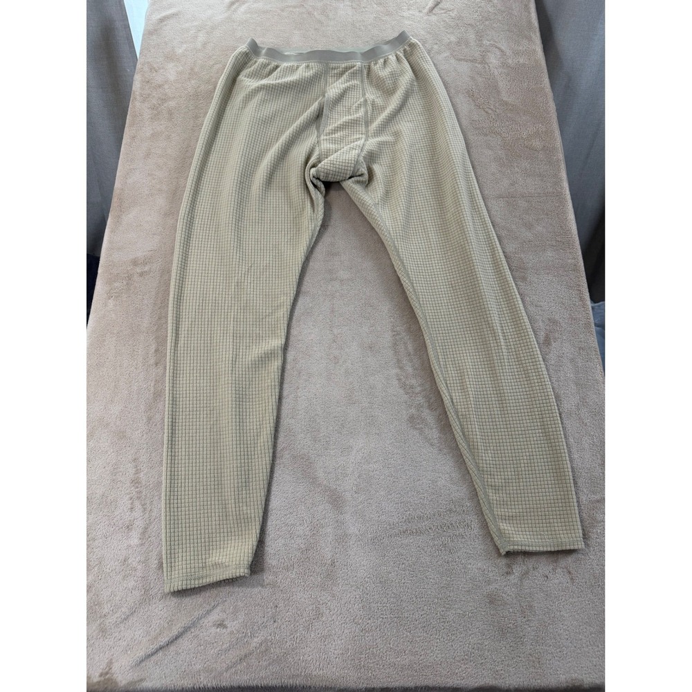 Peckham US Army ECWCS Gen III Midweight Drawers Mens size L Tan Cold Weather EUC